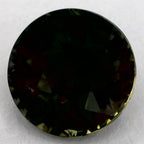 2.04 Carat Round Natural Green Sapphire