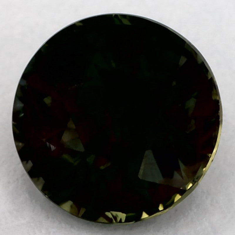 2.04 Carat Round Natural Green Sapphire