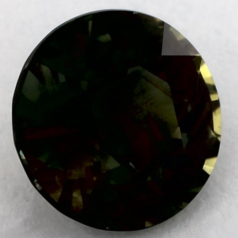 2.04 Carat Round Natural Green Sapphire