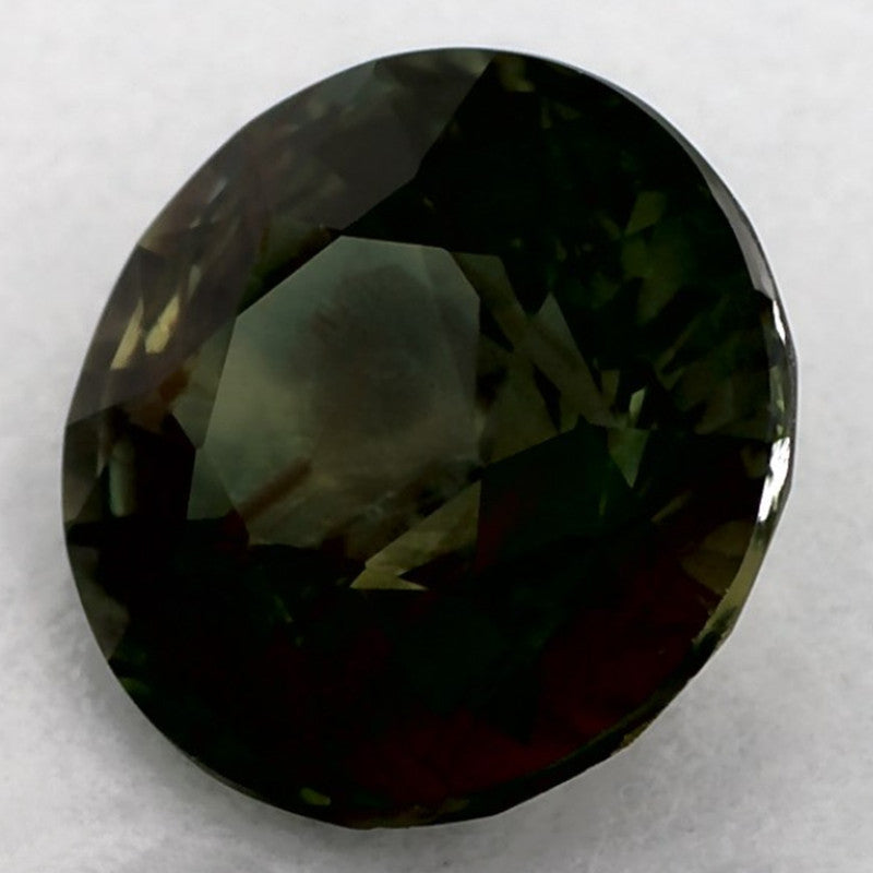 2.04 Carat Round Natural Green Sapphire