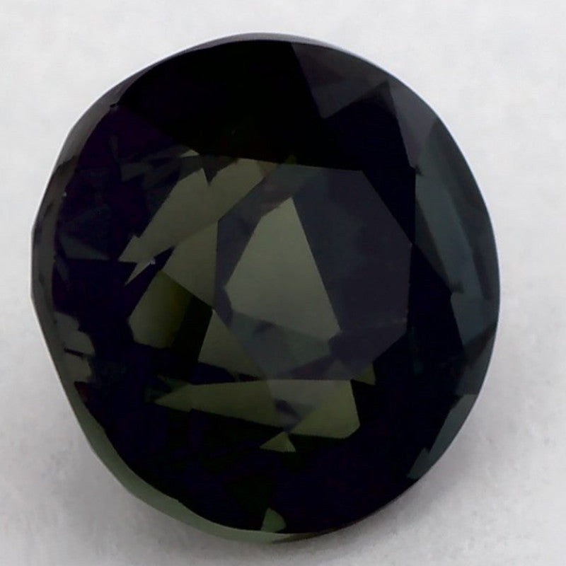 1.47 Carat Round Natural Green Sapphire