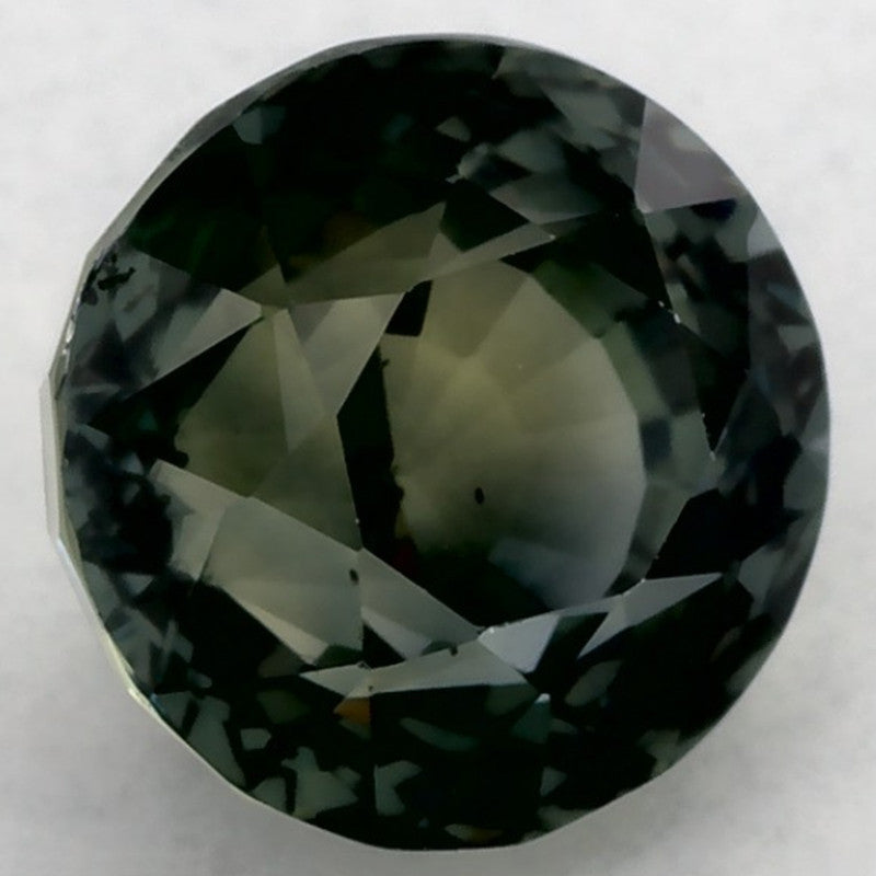 2.00 Carat Round Natural Green Sapphire