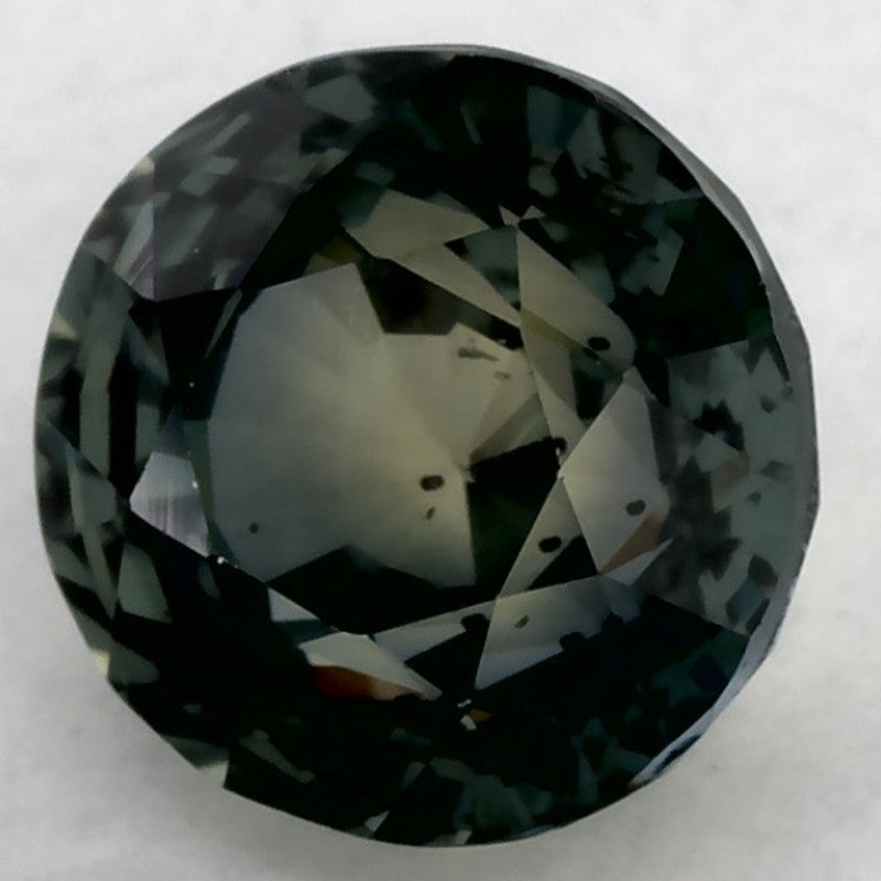 2.00 Carat Round Natural Green Sapphire