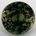 2.03 Carat Round Natural Green Sapphire