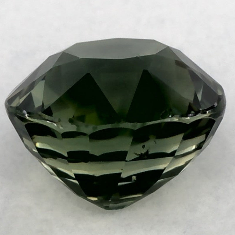 2.03 Carat Round Natural Green Sapphire