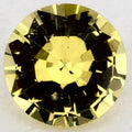 0.97 Carat Round Natural Yellow Sapphire