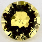 0.97 Carat Round Natural Yellow Sapphire