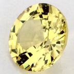 0.97 Carat Round Natural Yellow Sapphire