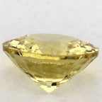 0.97 Carat Round Natural Yellow Sapphire