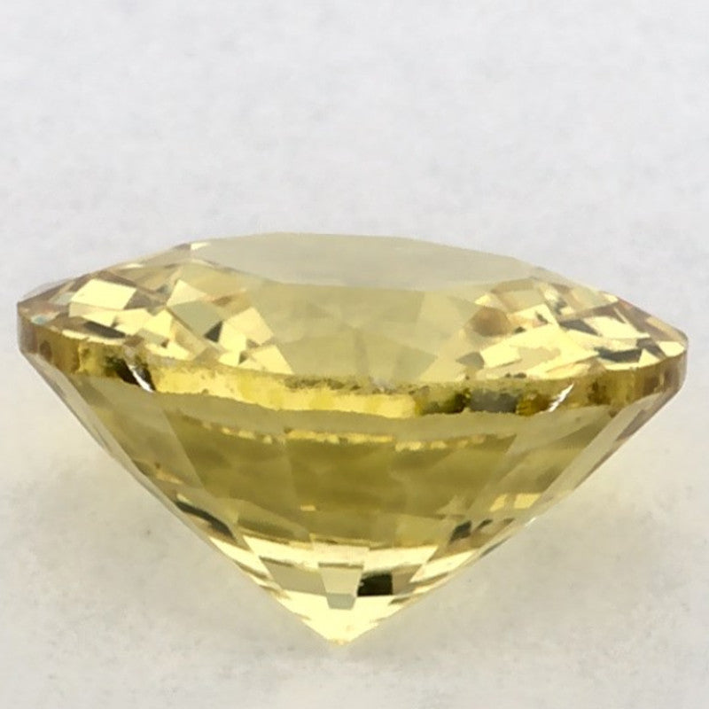 0.97 Carat Round Natural Yellow Sapphire