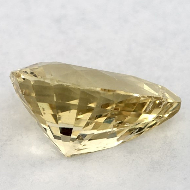 1.95 Carat Pear Natural Yellow Sapphire
