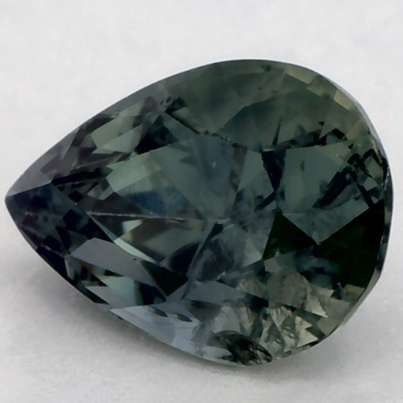 1.22 Carat Pear Natural Green Sapphire