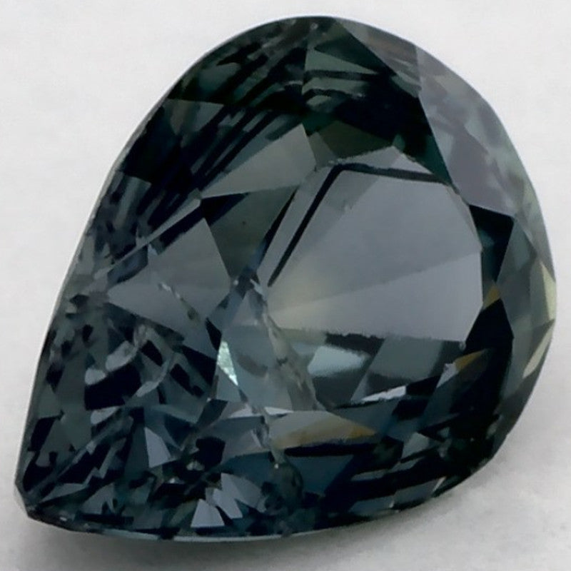 1.22 Carat Pear Natural Green Sapphire