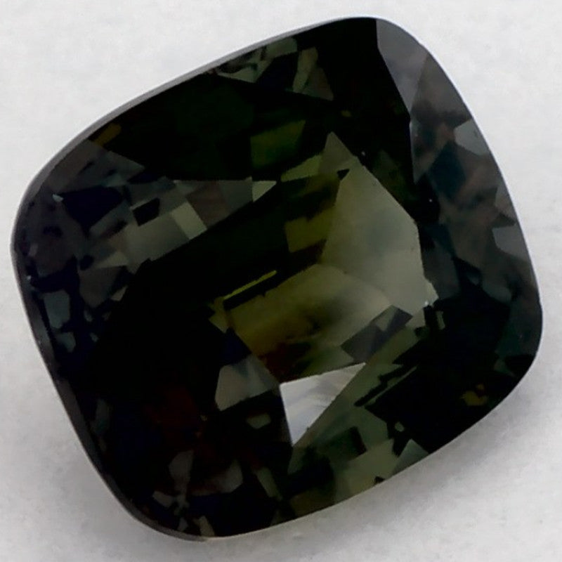 1.07 Carat Cushion Natural Green Sapphire