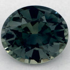 1.27 Carat Oval Natural Green Sapphire