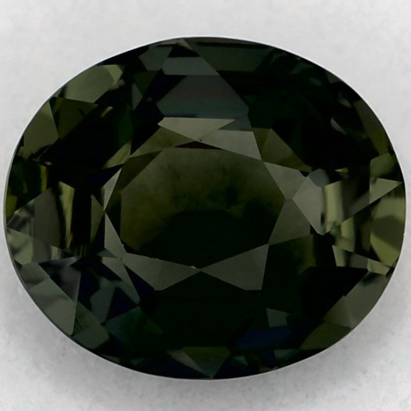 1.12 Carat Oval Natural Green Sapphire