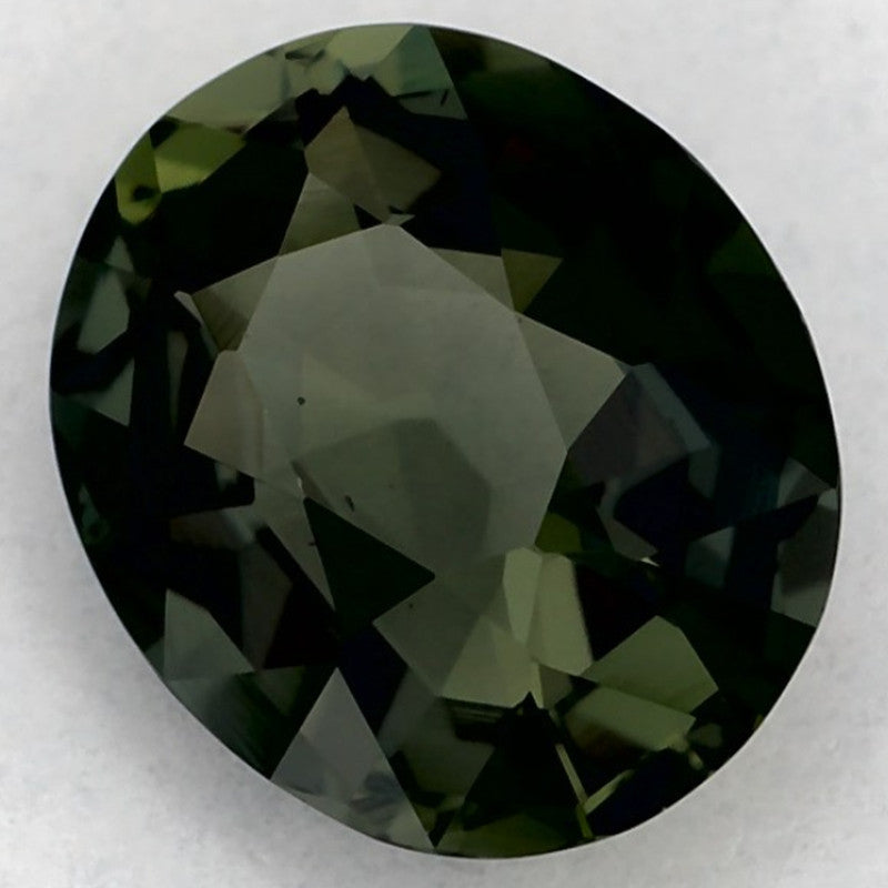 1.12 Carat Oval Natural Green Sapphire
