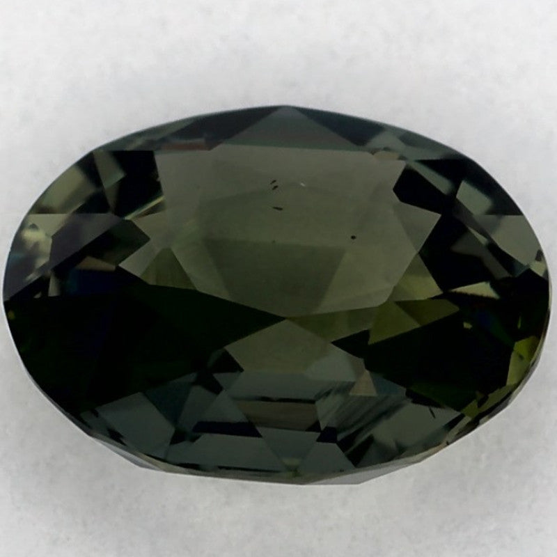 1.12 Carat Oval Natural Green Sapphire