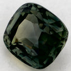 1.00 Carat Cushion Natural Green Sapphire