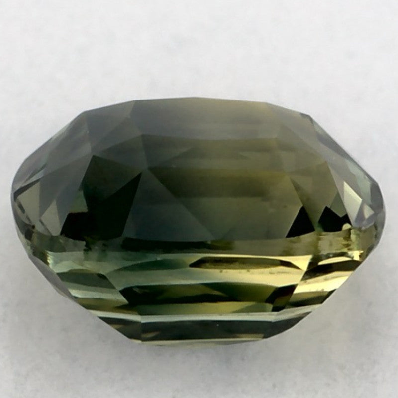 1.00 Carat Cushion Natural Green Sapphire