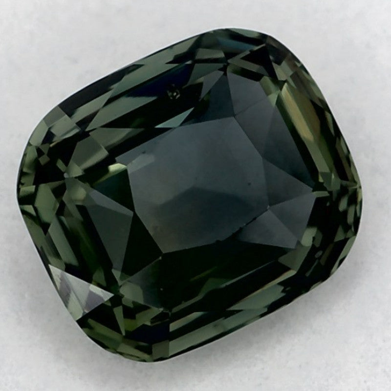1.03 Carat Cushion Natural Green Sapphire