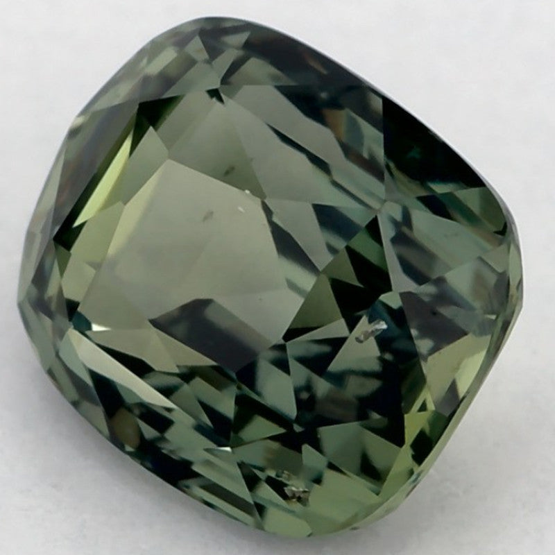 1.27 Carat Cushion Natural Green Sapphire