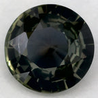 0.84 Carat Round Natural Green Sapphire