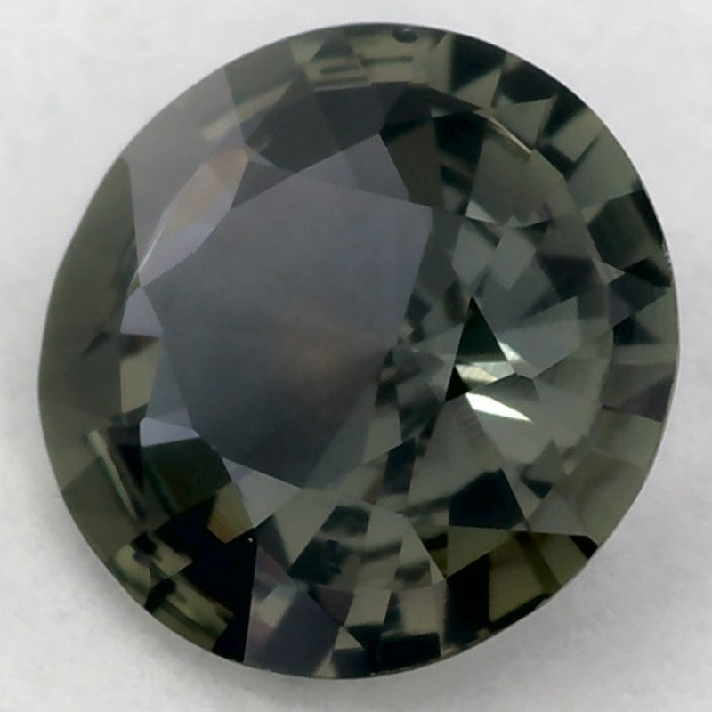 0.84 Carat Round Natural Green Sapphire