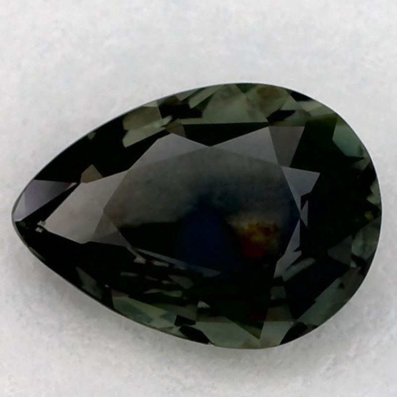 1.01 Carat Pear Natural Green Sapphire