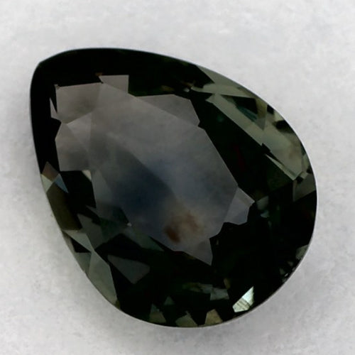 1.01 Carat Pear Natural Green Sapphire