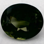 1.97 Carat Oval Natural Green Sapphire