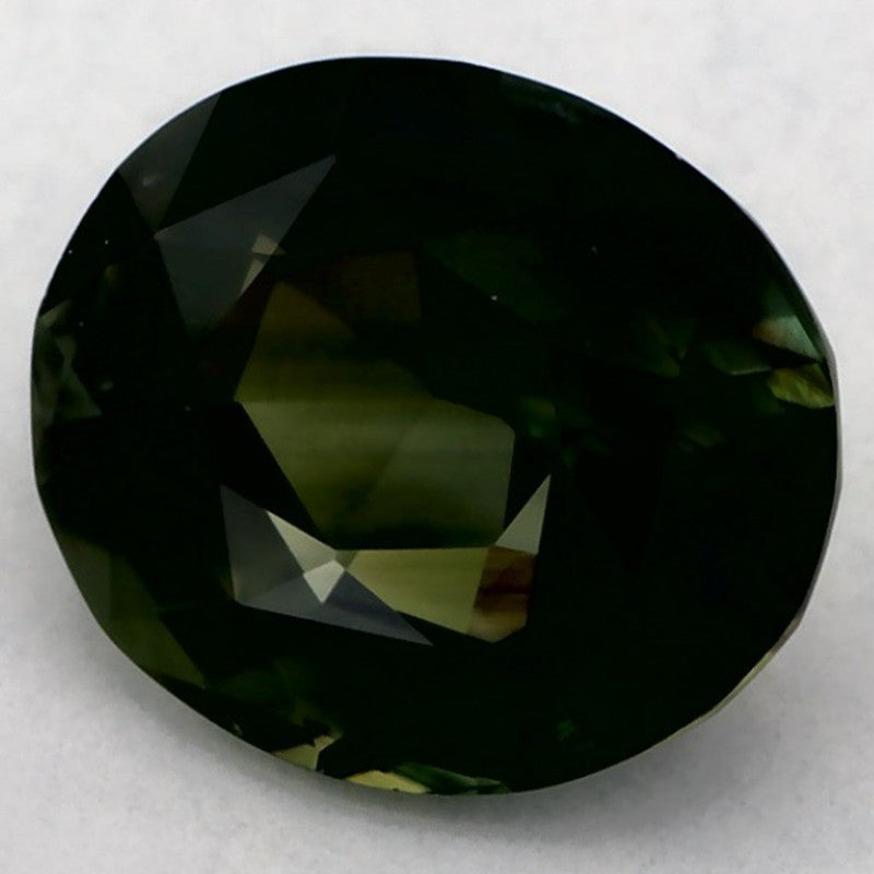 1.97 Carat Oval Natural Green Sapphire
