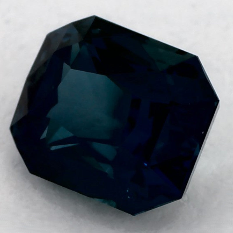 1.56 Carat Radiant Natural Green Sapphire