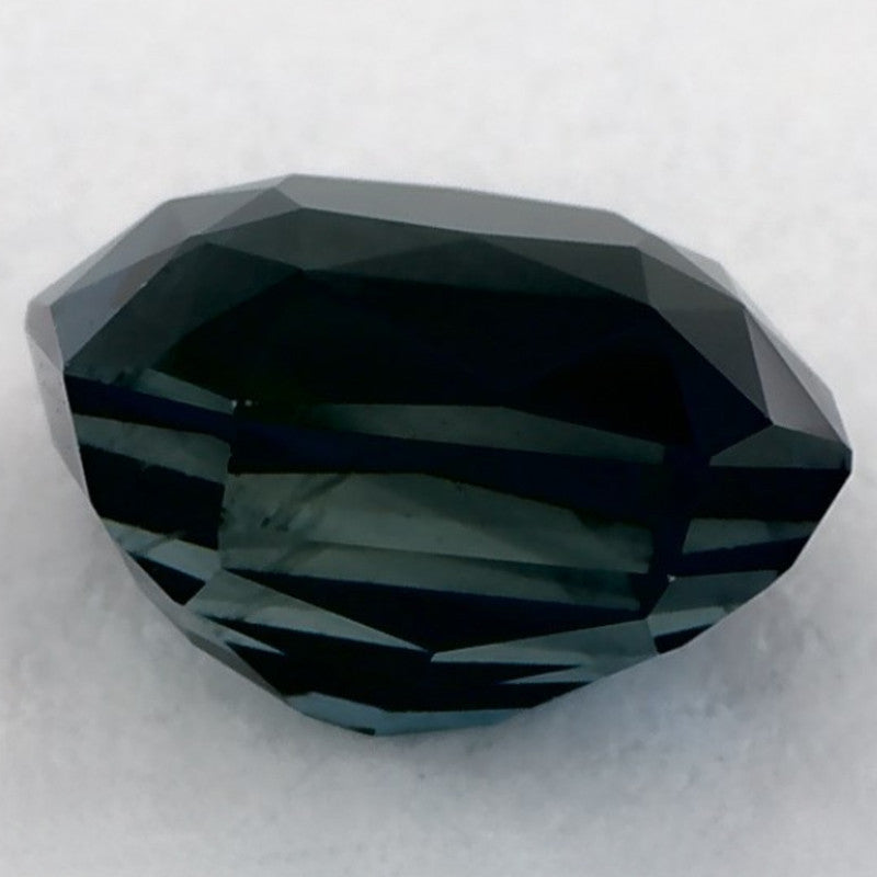 1.56 Carat Radiant Natural Green Sapphire