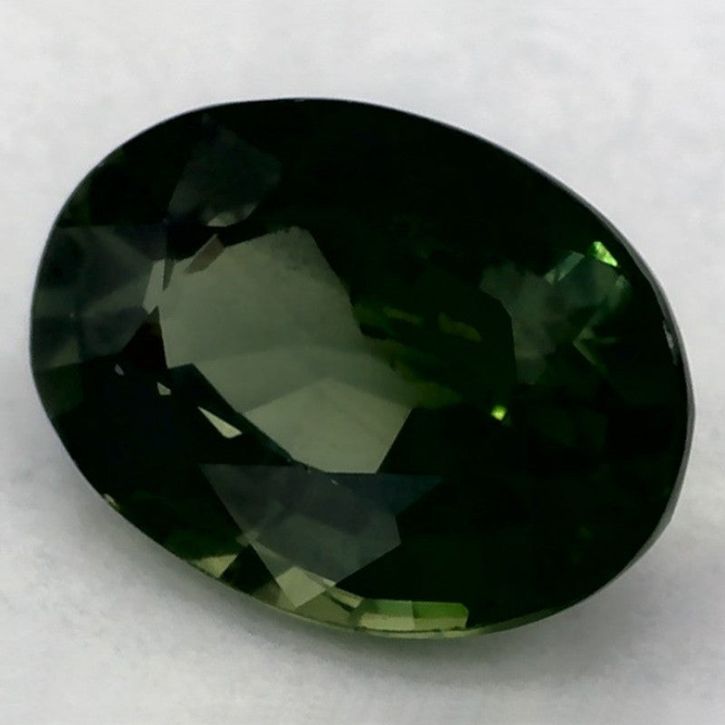 0.99 Carat Oval Natural Green Sapphire