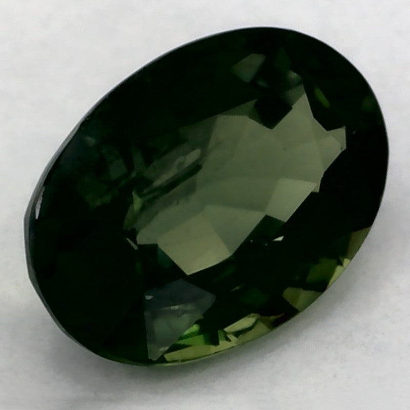 0.99 Carat Oval Natural Green Sapphire