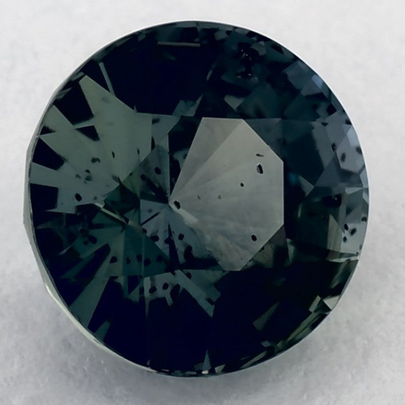 2.51 Carat Round Natural Green Sapphire