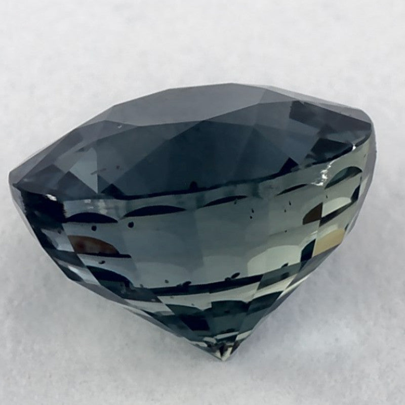 2.51 Carat Round Natural Green Sapphire