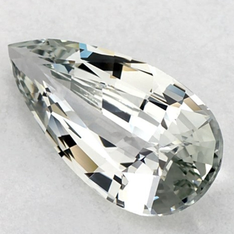 1.89 Carat Pear Natural Green Sapphire
