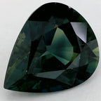 4.04 Carat Pear Natural Green Sapphire