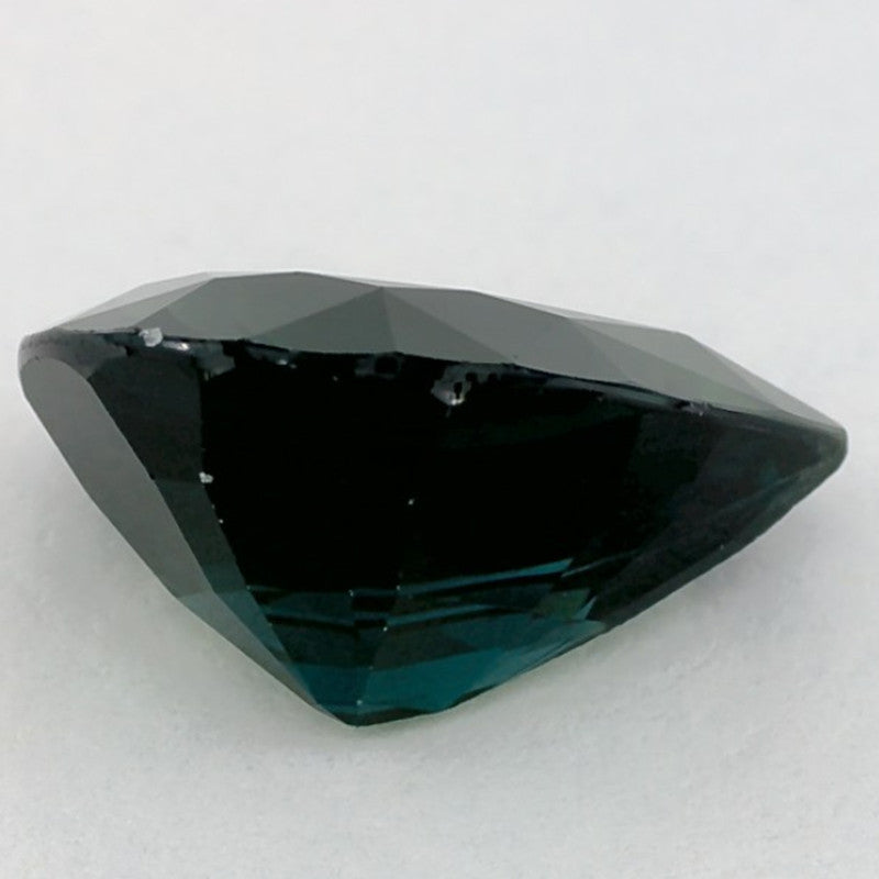 4.04 Carat Pear Natural Green Sapphire