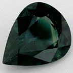 2.47 Carat Pear Natural Green Sapphire