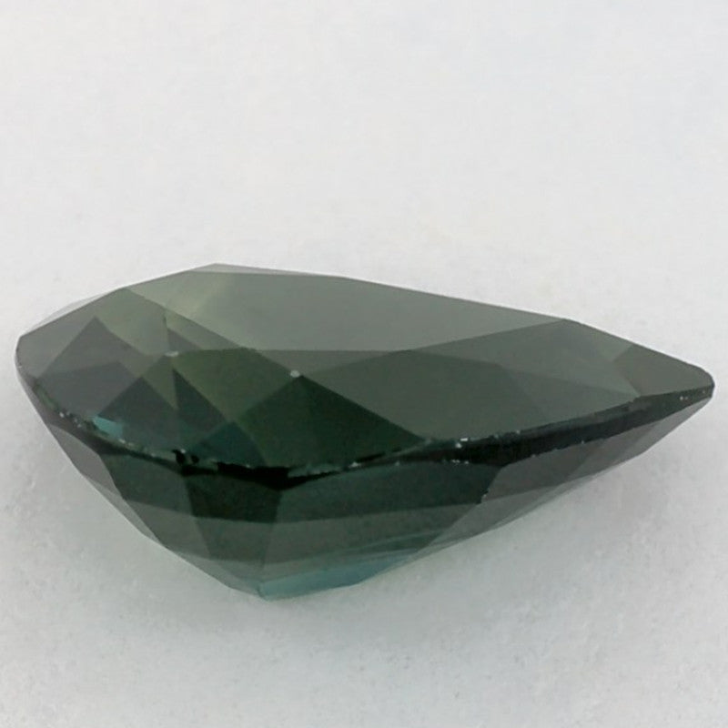 2.47 Carat Pear Natural Green Sapphire