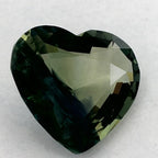 3.06 Carat Heart Natural Green Sapphire