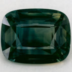3.97 Carat Cushion Natural Green Sapphire