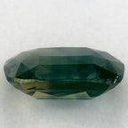 3.97 Carat Cushion Natural Green Sapphire