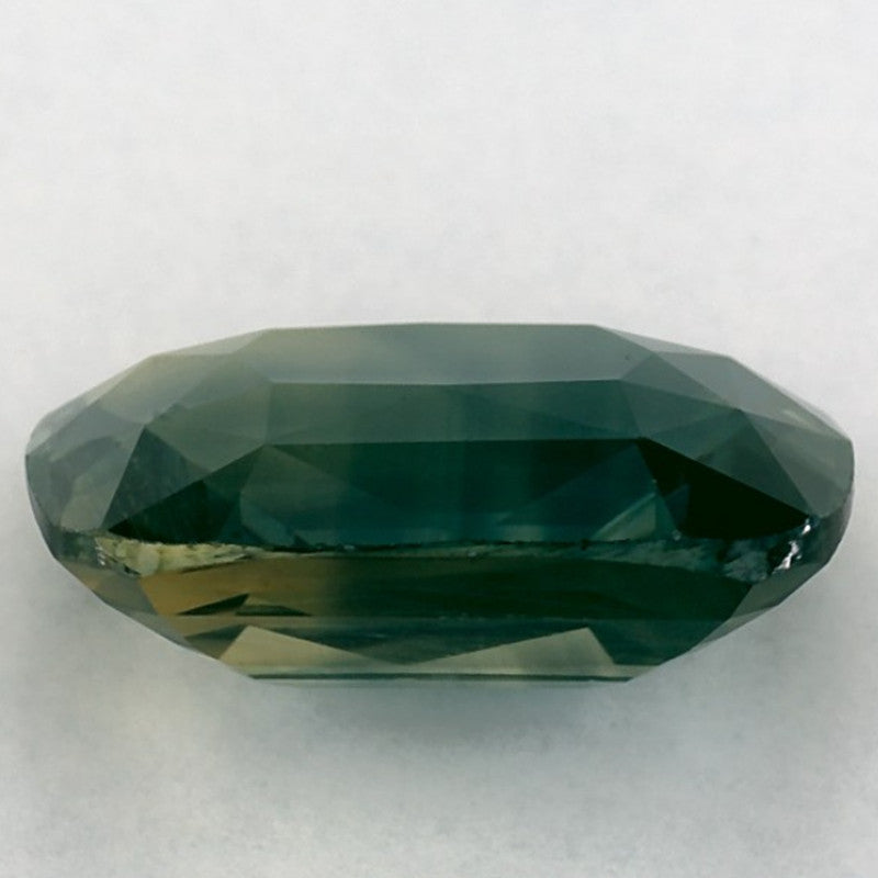 3.97 Carat Cushion Natural Green Sapphire
