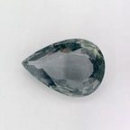 4.12 Carat Pear Natural Green Sapphire