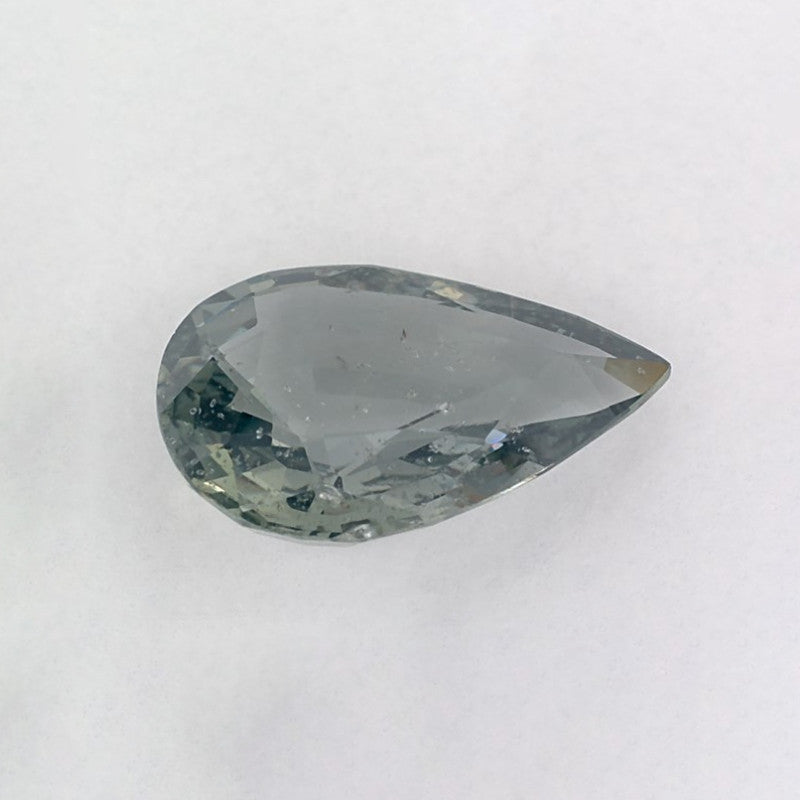 4.12 Carat Pear Natural Green Sapphire