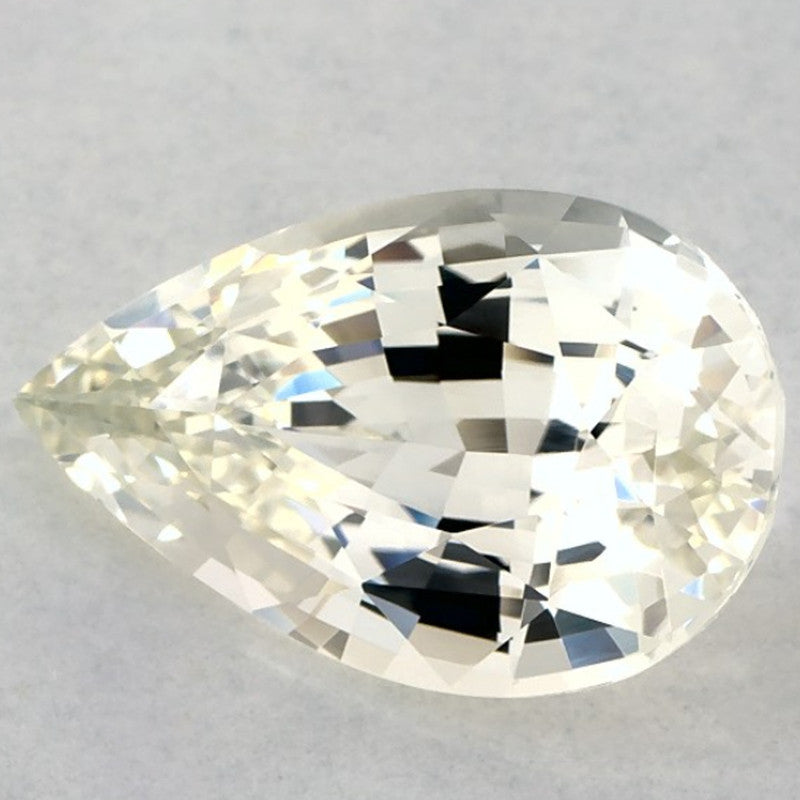 5.39 Carat Pear Natural Green Sapphire